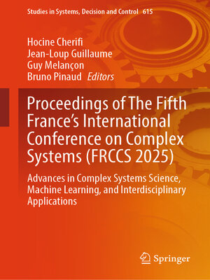 cover image of Proceedings of the Fifth France's International Conference on Complex Systems (FRCCS 2025)